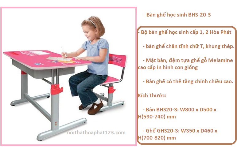 bàn ghế học sinh bhs 20-3 