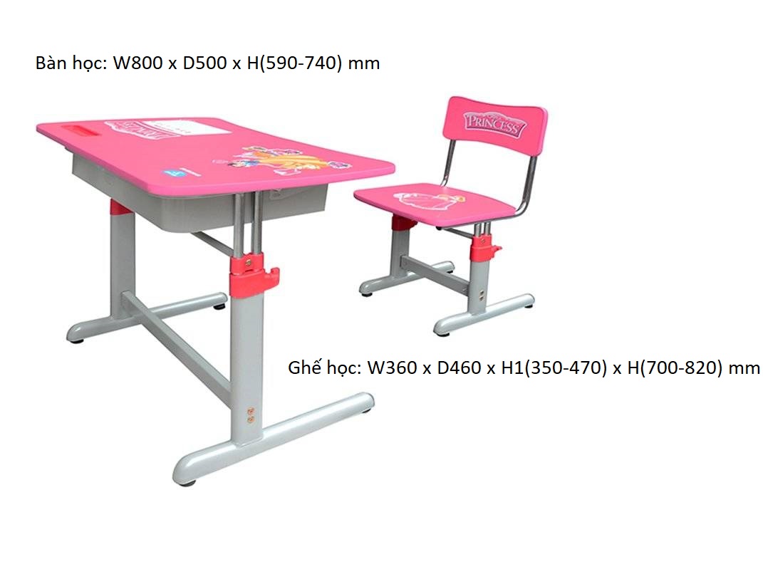 bàn ghế học sinh có tăng chỉnh