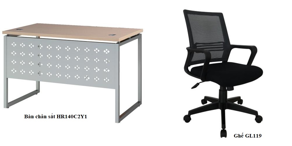 bàn ghế nhân viên