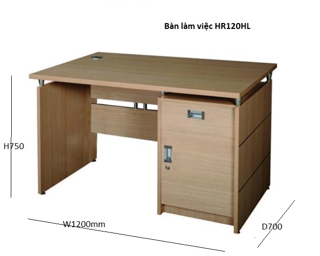 bàn làm việc HR120HL