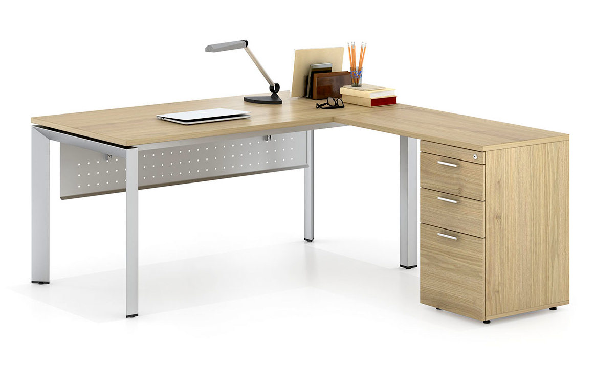 bàn làm việc mặt lượn