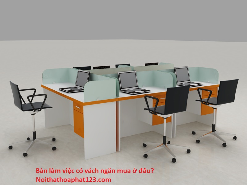Bàn làm làm việc có vách ngăn mua ở đâu?
