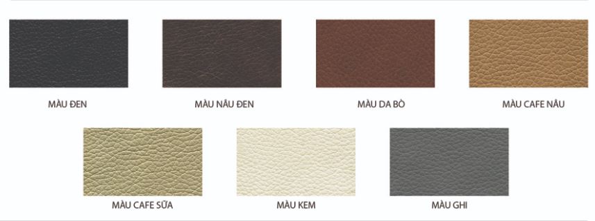 bảng màu da sơn PU