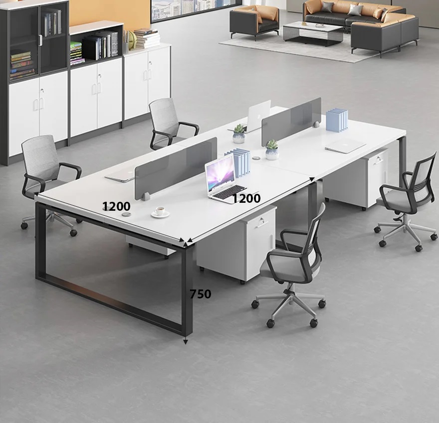 Cụm bàn làm việc 4 chỗ CBU04-1