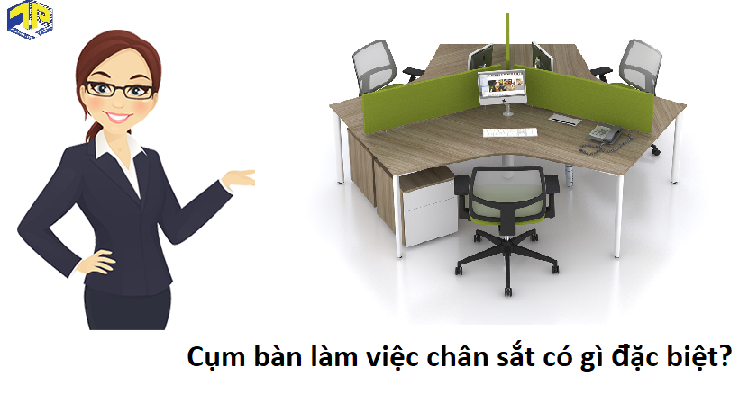 cụm bàn làm việc chân sắt có gì đặc biệt