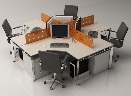 bàn làm việc chân sắt mặt gỗ