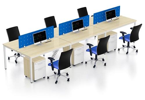 cụm bàn làm việc dành cho văn phòng