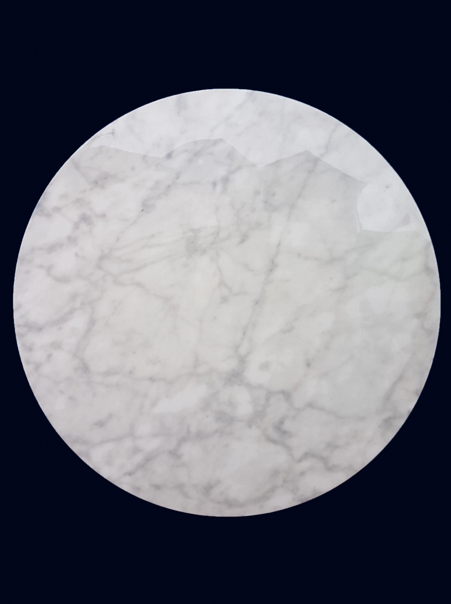 mặt bàn tròn trắng