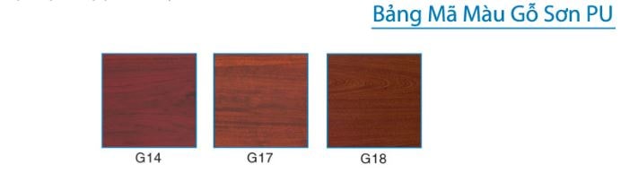 màu gỗ sơn PU