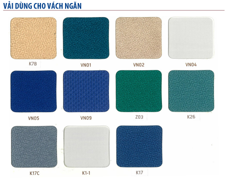 màu vách ngăn nỉ