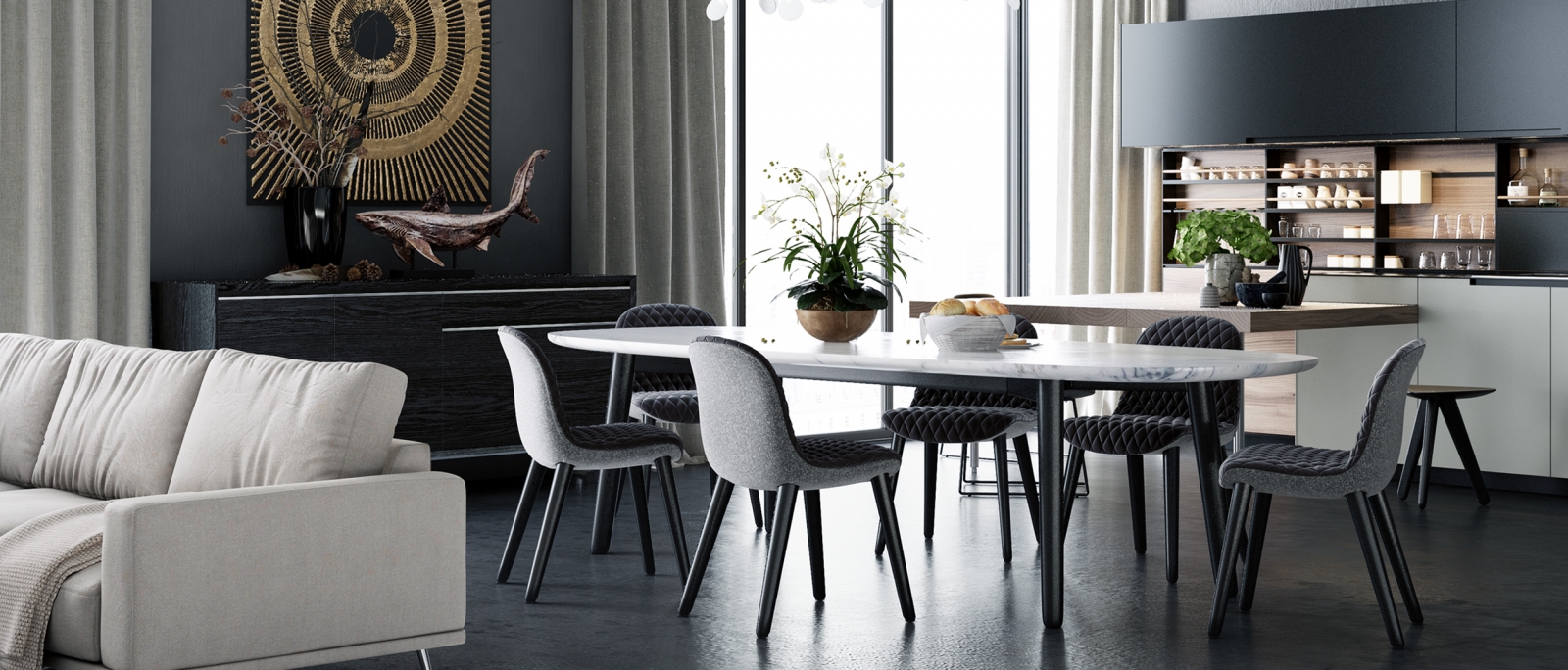 Thi công nội thất văn phòng Hòa Phát