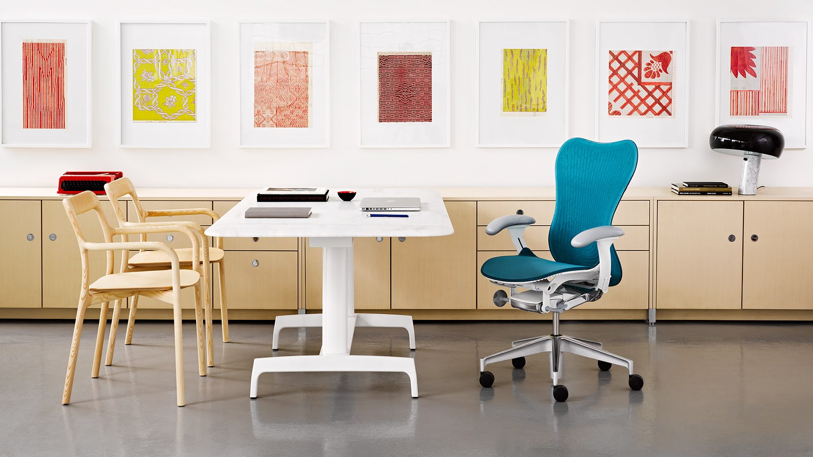 nội thất văn phòng màu sắc