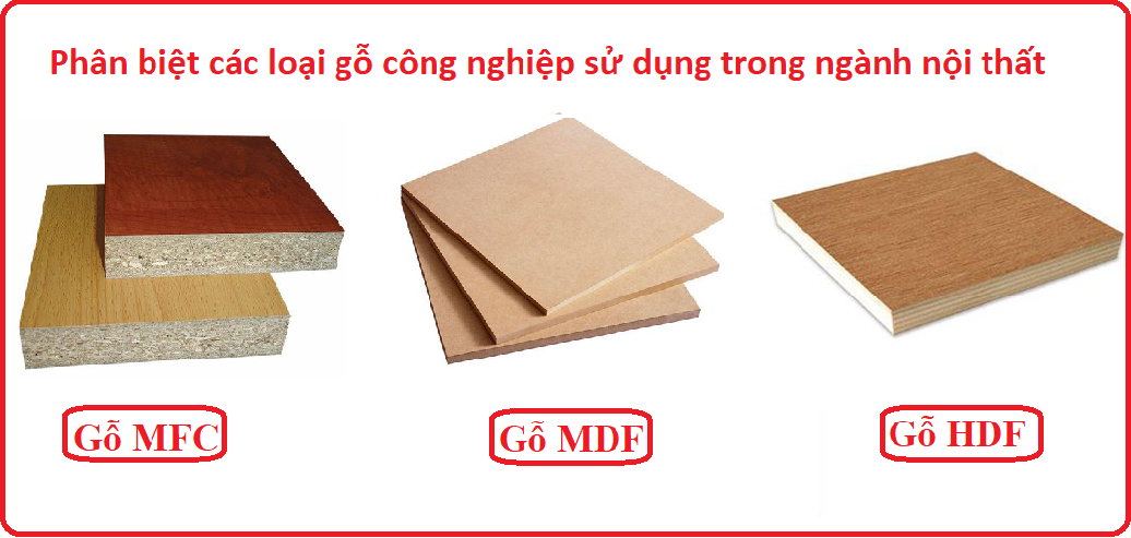 Phân biệt các loại gỗ công nghiệp sử dụng trong ngành nội thất