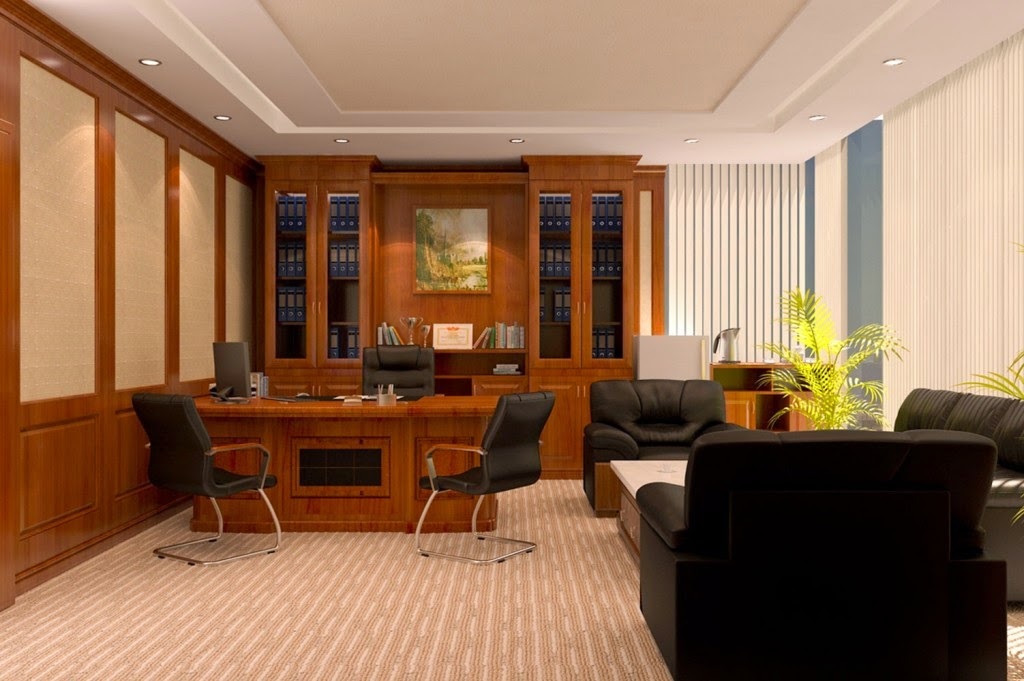 tủ gỗ sơn pu phòng giám đóc