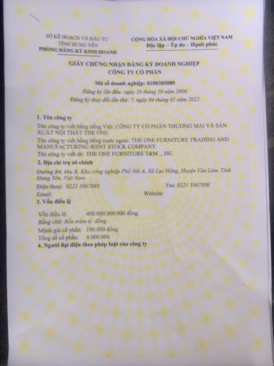 NỘI THẤT HÒA PHÁT đổi tên thương hiệu thành NỘI THẤT THE ONE